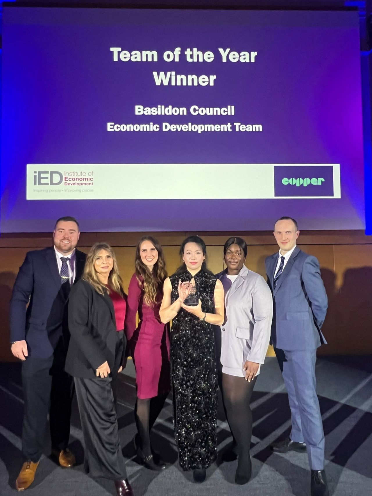 Image for Basildon Council's Economic Development Team scoops IED Team of the Year award